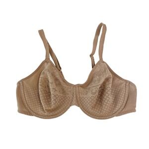 Wacoal Visual Effects Minimizer Underwire Bra Beige Lace 857210 - Size 36C